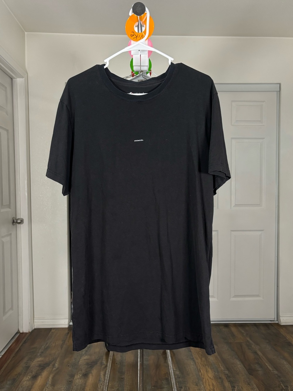 ethika Black Minimal Logo Short Sleeve Tee